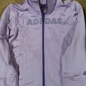 Purple zipped hoodie adidas
